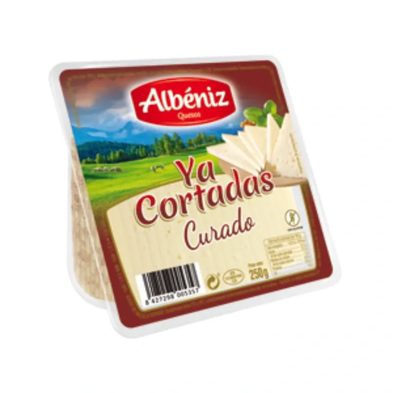 Cuña ya cortada de Queso Curado ALBÉNIZ 250g 16/Caja