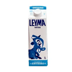 Leche UHT entera LEYMA envase elopak con tapón 1L 6u/Caja