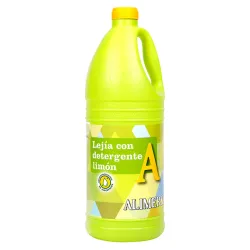 Lejia Con Detergente Fragancia Limón ALIMERKA 2L 6U/Caja