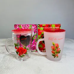 Jarra para mamá transparente con tapa