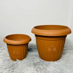 Masetas plásticas imitación barro 