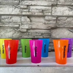 Set vasos de la semana 