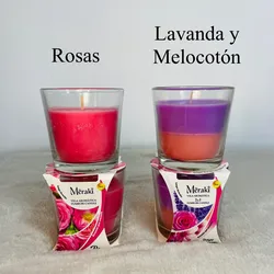 Vela aromática de cristal 