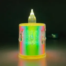 Vela plástica de pila 