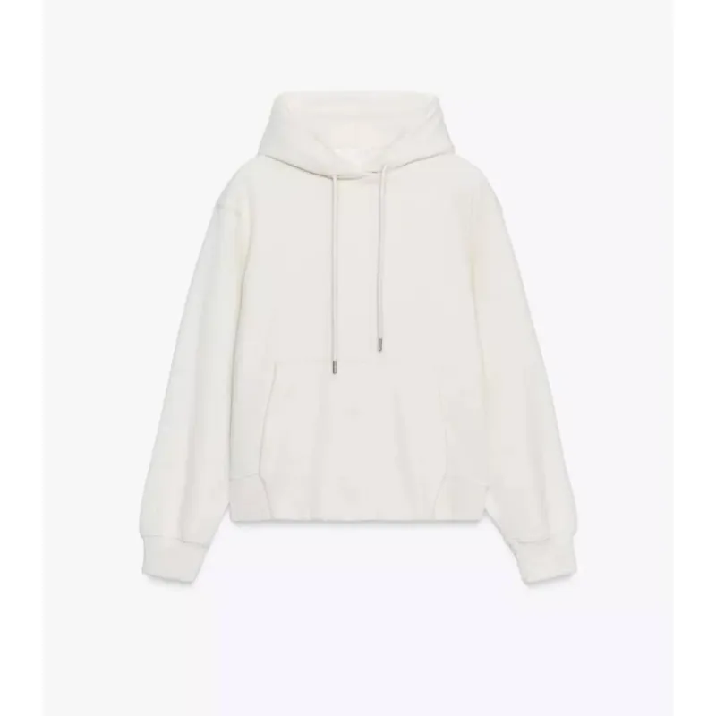Abrigo blanco zipper 