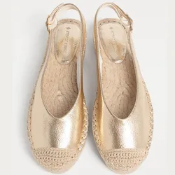 Alpargatas destalonadas metalizadas 