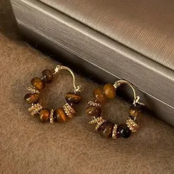 Aros pequeños marrón