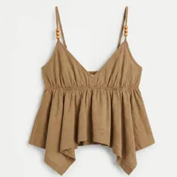 Blusa asimétrica de tirantes