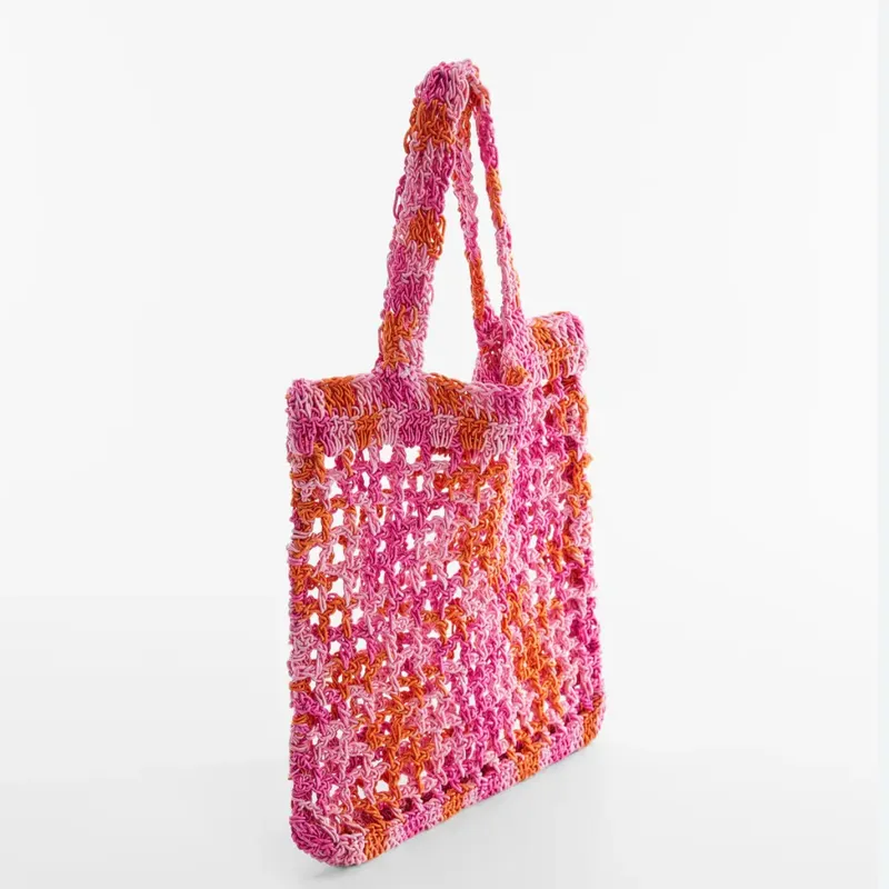 Bolso de colores tejido 