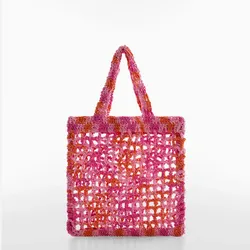 Bolso de colores tejido 