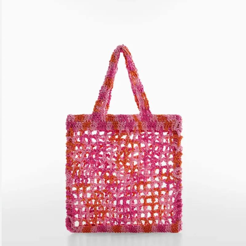 Bolso de colores tejido 
