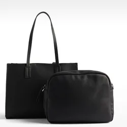 Bolso doble asa + Neceser negro