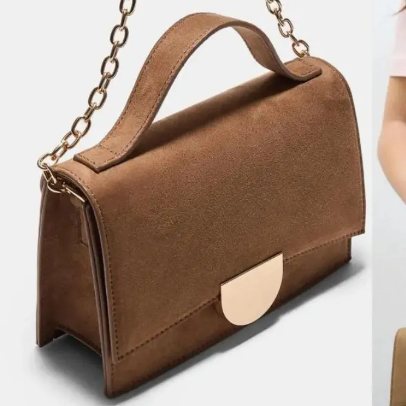 Bolso mini cierre dorado