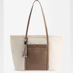Bolso Shopper de nylon con bolsillo exterior 