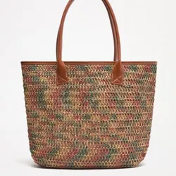 Bolso Shopper efecto natural 