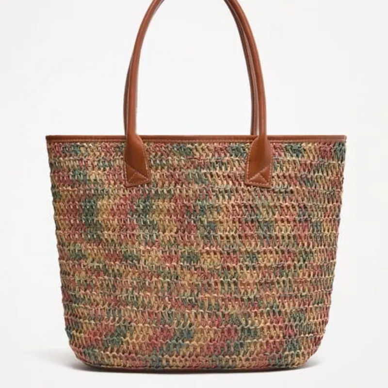 Bolso Shopper efecto natural 