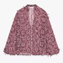 Camisa estampado flecos