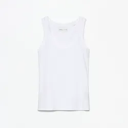 Camiseta blanca espalda nadadora 