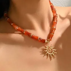 Collar con Sol Dorado