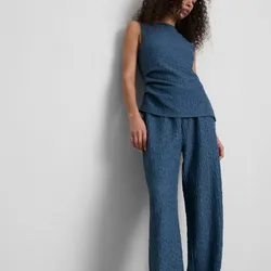 Conjunto de blusa y pantalón Azul Oscuro