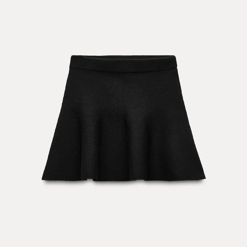 Falda de vuelo verde oscuro 