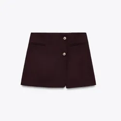 Falda pantalón asimétrica