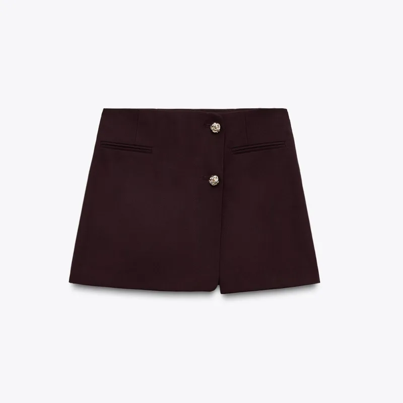 Falda pantalón asimétrica