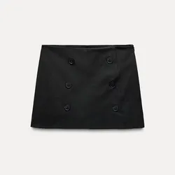 Falda pantalón botones 