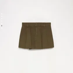 Falda verde mezclilla 