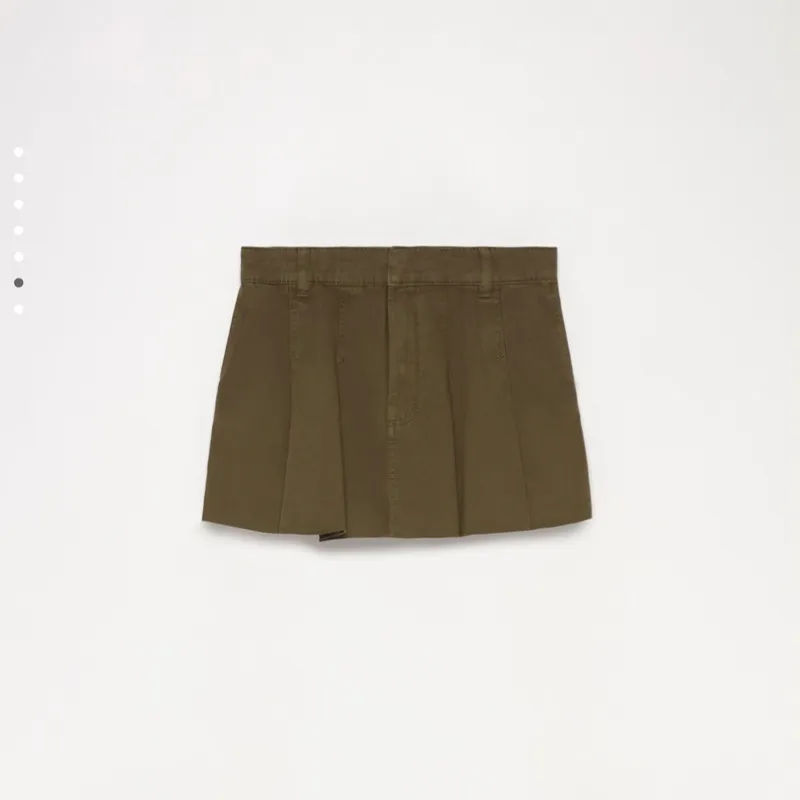 Falda verde mezclilla 