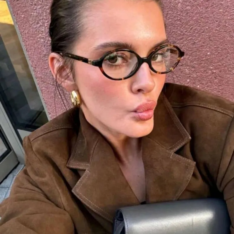 Gafas animal print cristal transparente 