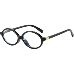 Gafas negras cristal transparente 