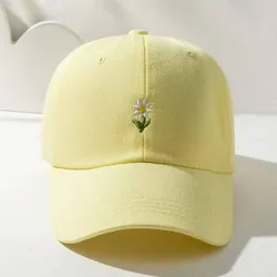 Gorra amarilla de flor 