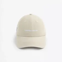 Gorra beige letrero 