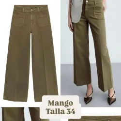 Jeans Bolsillos Verde