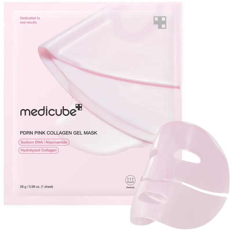 Mascarilla Facial de Colágeno Rosa