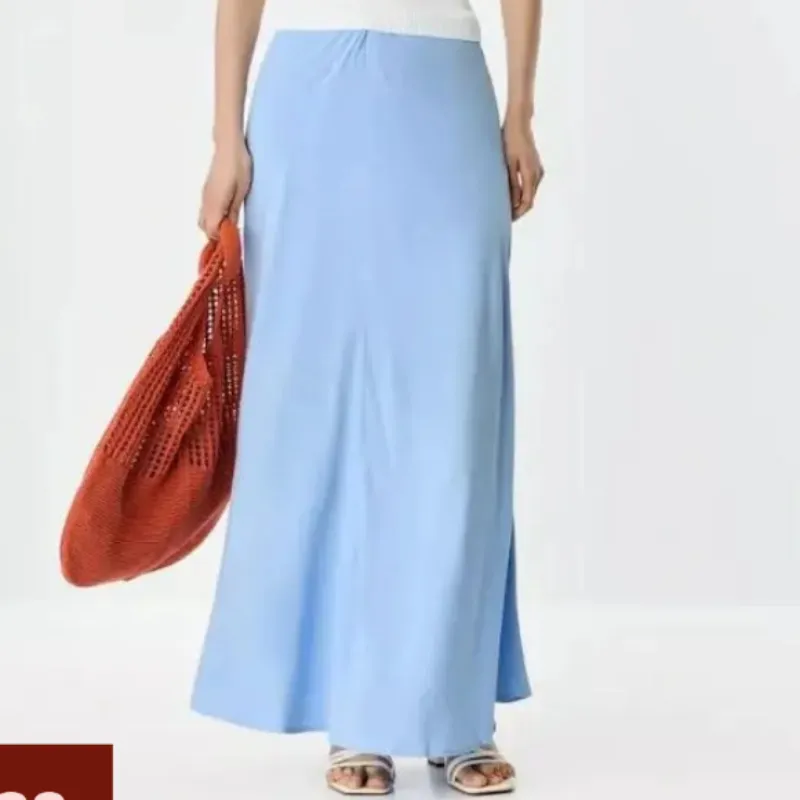 Maxi falda azul