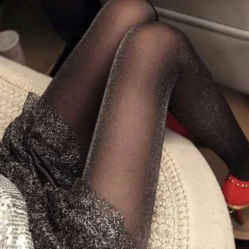 Medias panties de brillo 