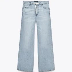Pantalón ajustable cordón blanco