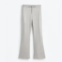 Pantalón chándal flare gris 