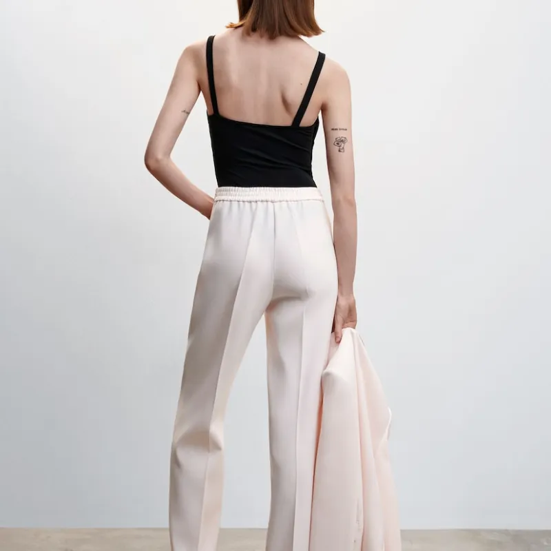 Pantalón de tela claro 