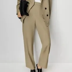Pantalón de tela verde