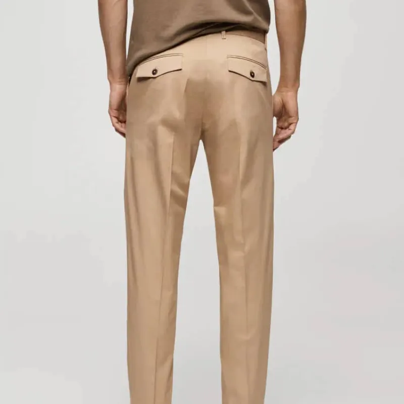 Pantalón de vestir crema 