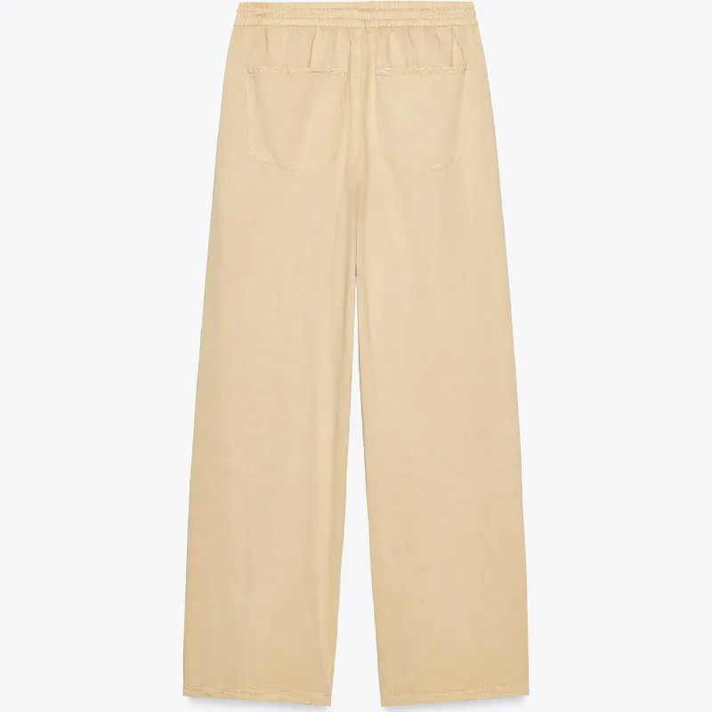 Pantalón tela amarillo