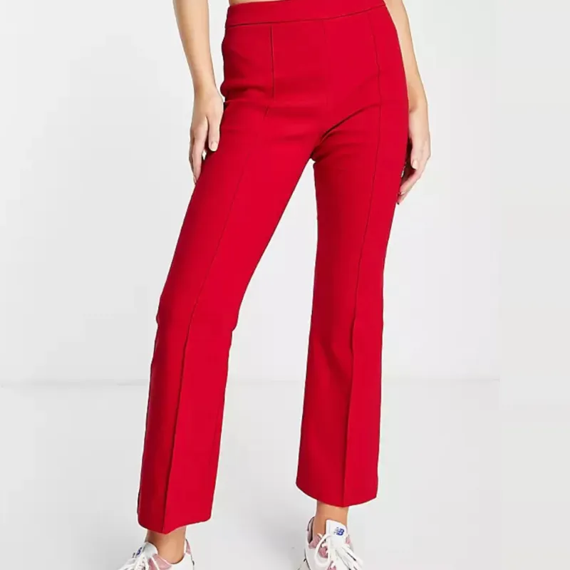 Pantalón tela rojo