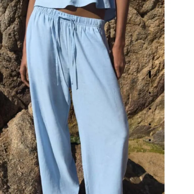 Pantaloneta azul hilo