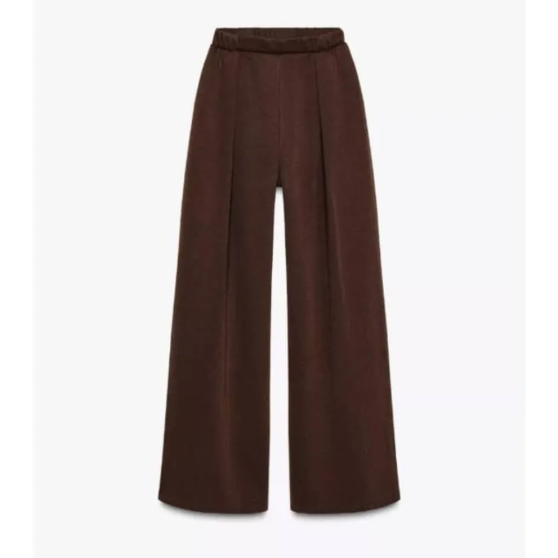 Pantaloneta marrón  pinzas 