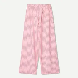 Pantaloneta rosa de listas 