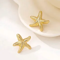 Pendientes de estrella dorados 