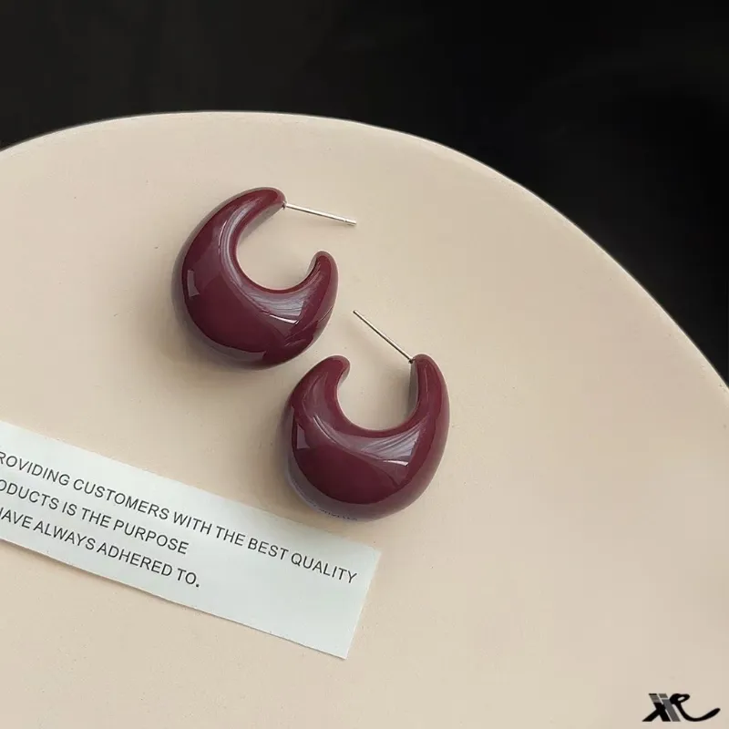 Pendientes malva